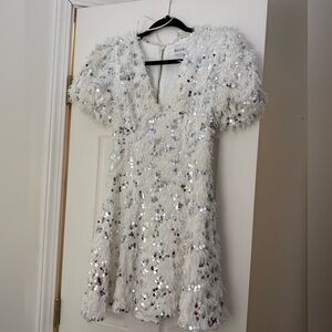 Elliatt Cream Sequin Dress
